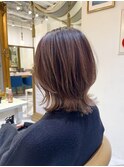 イメチェン外ハネボブ美髪ワイドバング顔周りレイヤーカット