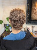 #ヘアアレンジ#お呼ばれヘア#シニヨン