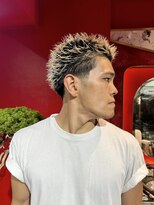 メリケンバーバーショップ トーキョー(MERICAN BARBERSHOP TYO)&nbsp;スパイキーショート/スペインカール/アップバング【嶋壽】272
