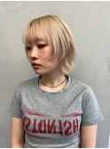 ハイトーンボブ/顔周りレイヤー◎【福岡/博多/美容室】