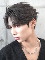 レタッチ バイ フィフス 銀座(RETOUCH by fifth) 銀座フェザーパーマセンターパートマッシュスパイラルパーマ眉毛