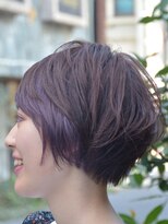 ロムサンク(L'HOMME CINQ)&nbsp;パープルインナー×エアリーショート