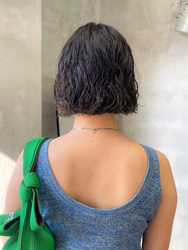 テトヘアー(teto hair) パーマ ボブ ウェーブ ウェット ブリーチパーマ