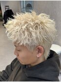 熊本メンズヘア メンズカラー ハイトーンカラー ホワイト