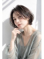 アッシュ 学芸大学店(Ash)&nbsp;ショートボブ/大人女性/ショコラベージュ/白髪ぼかし/脱白髪染め