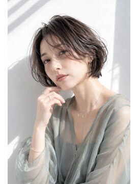 アッシュ 学芸大学店(Ash) ショートボブ/大人女性/ショコラベージュ/白髪ぼかし/脱白髪染め