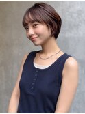 20代・30代_マッシュショート_丸みボブ
