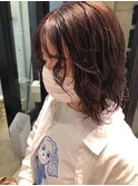 秋のダークピンクで大人かわいい♪