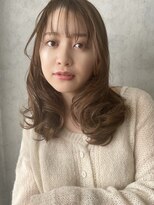 エニタイム(Anytime)&nbsp;ロングレイヤー ベージュカラー 木場美容室