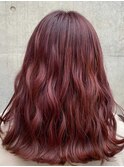 ブリーチオンカラー/レッドパープル