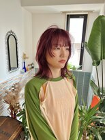 クペウ(cope'u)&nbsp;レイヤーミディ￥ワインレッド