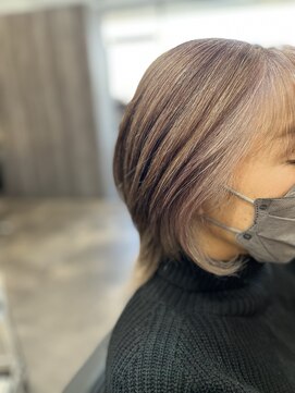 リンク(LinQ) 白髪ぼかしハイトーンカラー