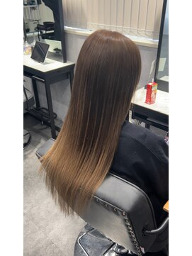 フィーネ 横浜(Fi -Ne) ダイヤモンドプルエクステでハイライトグラデーション風に!