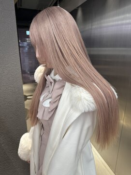 ペレ 栄店(PELE) 切りっぱなしボブ/エアリーロング/美髪/ピンクブラウン/栄