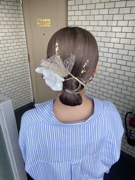 ソノ(sono) タイトアレンジ　タイトシニヨン　水引　振袖