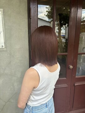 ルブランヘアギャラリー(Le blanc hair gallery) ミディアムボブ×暖色カラー