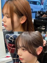 ロンドジェネルーズ 柏(Lond generous)&nbsp;韓国柏顔周り縮毛矯正髪質改善レイヤー前髪カット韓国風ヘアボブ