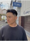 束感刈り上げビジネス七三ツーブロックアップバング
