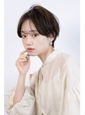 ★ホワイトグレージュミニウルフデジタルパーマチェリーブラウン