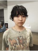 黒髪マッシュパーマナチュラルパーマスパイラルパーマ