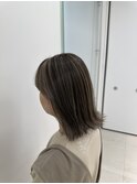 脱白髪染めハイライト