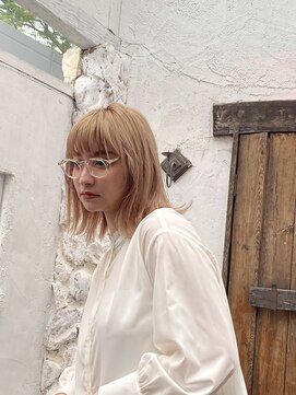 ミリ 奈良店(mm) ボブスタイル　フルバング　くびれヘア　髪質改善