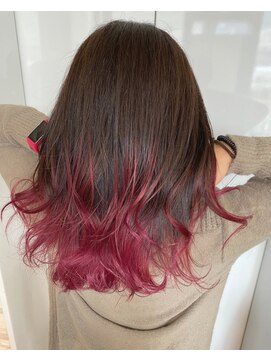 ジュリアンマーラ(Julien Mara) グラデーションカラーXビビットピンク