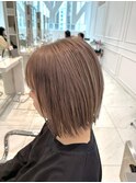 ボブ×ヘーゼルベージュ