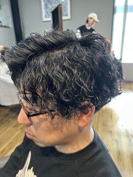 短髪にサーフカール◎