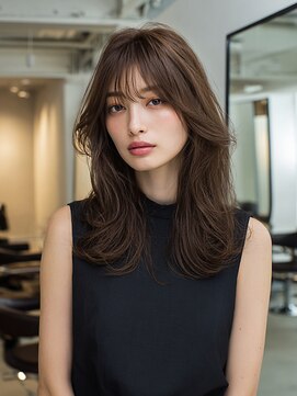 クレビア 名古屋(CreBiA) レイヤーカット/ナチュラルブラウン/顔まわりカット