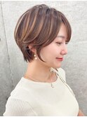 ショート/ショートボブ/顔周り/縮毛矯正/小顔/立川