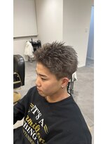 ジュール メンズ 大分(Joule men's)&nbsp;グレーカラー/ダブルカラー/ブリーチカラー［大分駅］