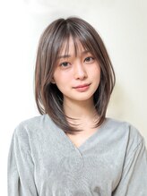 グランツ(GLANZ)&nbsp;こなれ外ハネボブ☆透明感チョコグレージュ×大人シースルー