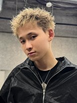 エルマーク 和歌山(L-MARK)&nbsp;アップバング/ツーブロック/ダブルカラー/ブリーチ/メンズ