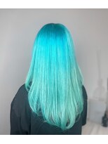 ヘアーデザインルアナ(Hair design Luana.) 初音ミク風カラー