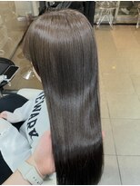 インデックスヘアー 錦糸町店(in'dex hair) 髪質改善グレージュカラーカーキベージュレイヤーロング錦糸町