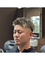 バーバーショップグランツ(Bar ber Shop GRAnt'z)&nbsp;ブラウンカラー　ハイライトメッシュ