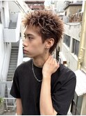 夏モテデザインカラー×パンクスパイキーショート