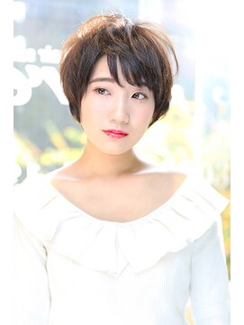 アエレ(Aere) 【Aere池袋】ショート×ヌードカラー×ストレート☆小林正重