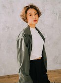 カールグラデションボブ/20代/30代/40代/50代/岡山/表町