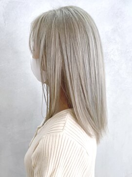 アイティーバイアルバム 藤沢店(IT by ALBUM) ペールゴールド_カーキグレージュフェザーバング_ba336601