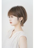 20代30代大人かわいいハンサムショート耳掛けサイドシルエット