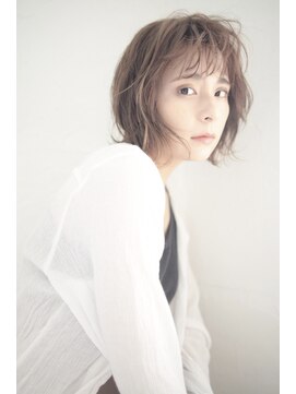 アンド(AND) ボブ ミディアム ワイドバング アースカラー 中目黒 代官山