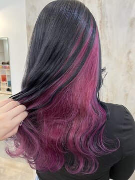 ラビス(Lovis) ミディアム/暗めカラー/デザインカラー/フェイスフレーミング