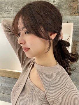 アイヴィー(IVY) むすんだときにかわいい流れる顔周りカット【肥田亜沙美】