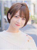 20代30代40代◎小顔ショートボブチョコレートカラー新宿代々木
