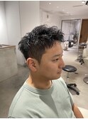 ナチュラルパーマスパイキーショート