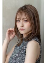 オースティン 流山おおたかの森(AUSTIN)&nbsp;大人かわいい前髪セシルカットココアブラウンフリンジウェーブ