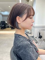 グラフ 日本橋(GRAFF) イヤリングカラーボブインナーカラーぱつっとボブ
