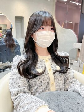 グロー 大宮(GLROW) □ 韓国大宮顔周りレイヤーカットヨシンモリワンホンヘア